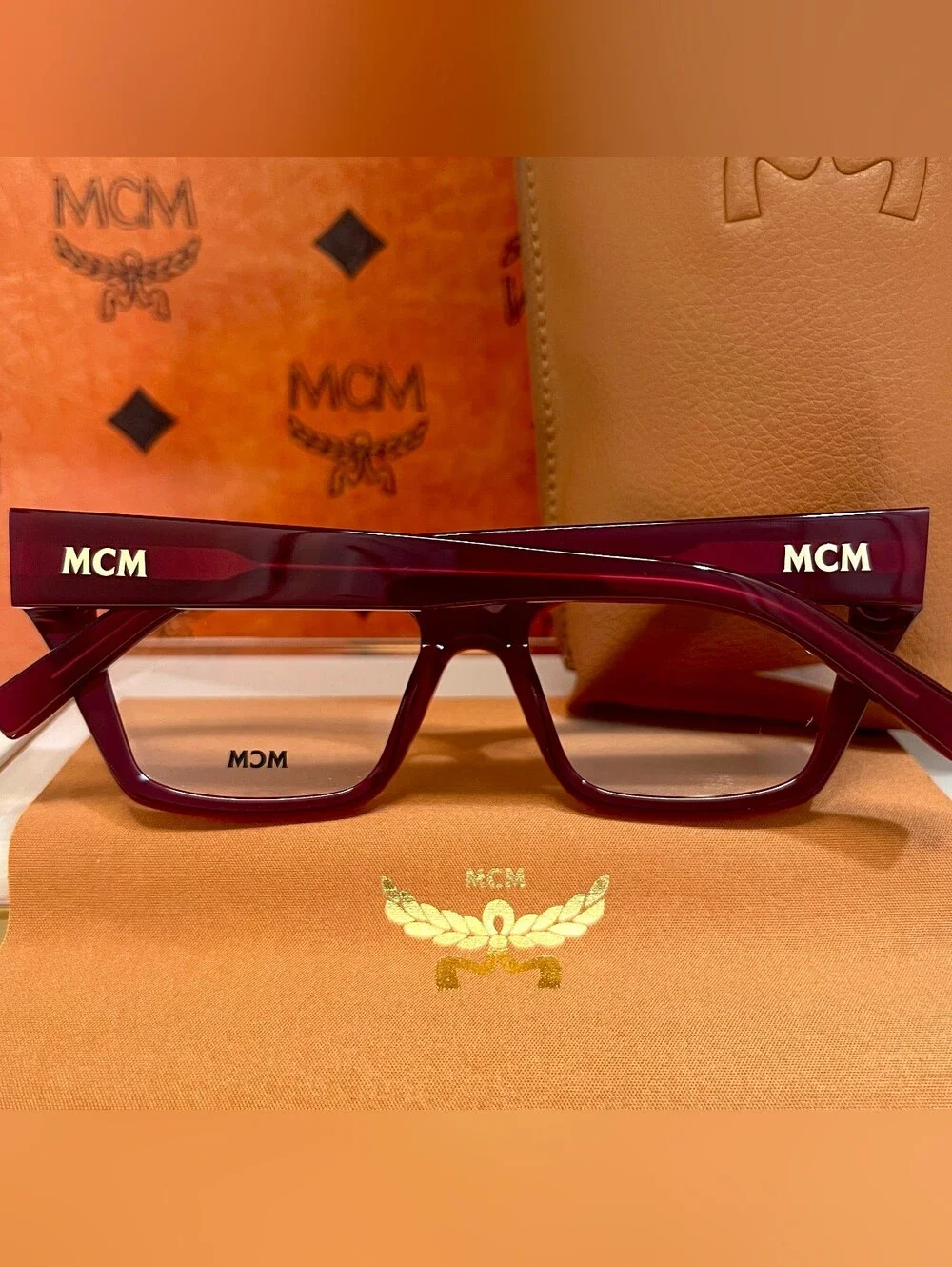 MCM MW5005 069 Shiny Bordeaux Modified Cat Eye Eyeglasses